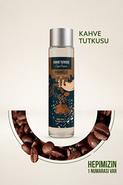 Bargello Kahve Tutkusu 180 Ml Cam Dökme Kapak Kolonya Edc