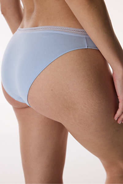 Penti Mavi Easy Pamuklu Trim Slip Külot