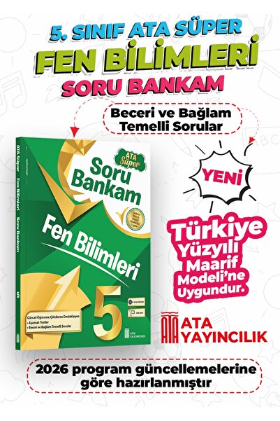 Ata Yayıncılık 5. Sınıf Fen Bilimleri Ata Süper Soru Bankam Yeni