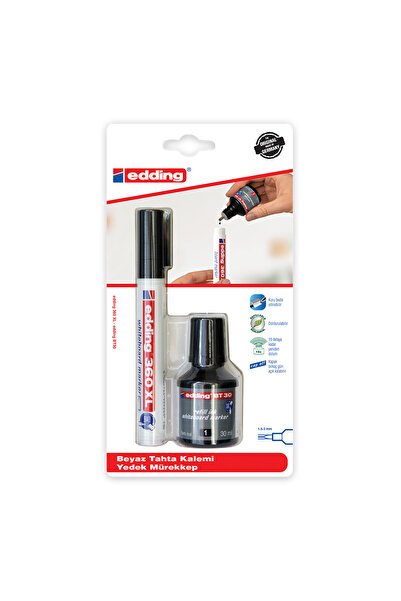 Edding 360XL/BT30 COMBO DOLDURULABİLİR TAHTA KALEMİ
