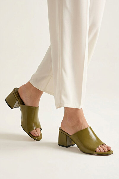 Ziya , Women's Heeled Slippers 161996Z304 Green