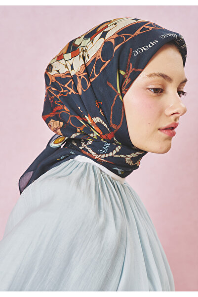 Freshscarfs Dreamy Skies Pattern Viscose Scarf Ocean Mist