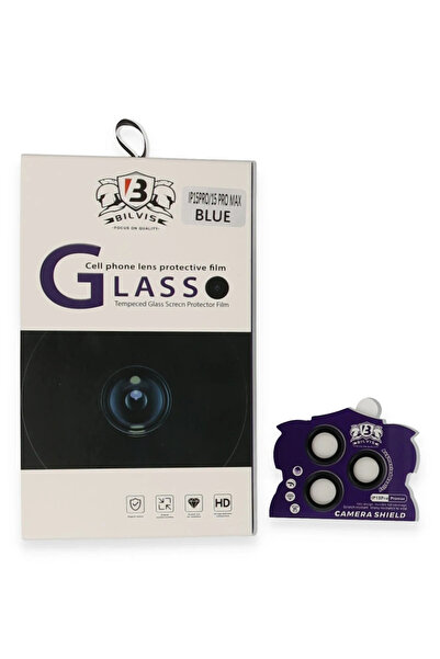 NewFace Glblseme iPhone 15 Pro Max Bilvis Titan Kamera Lens (22030) - Navy Blue