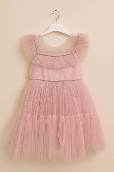Miss Hely Girls Kids Miss Helena Girl 3004 طوق وخصر من حجر ABİYE GKMH0013 مسحوق
