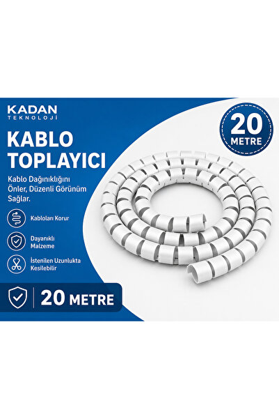 kadan enerji ve güvenlik sistemleri Spiral Cable Channel Cable Organizer Coll...