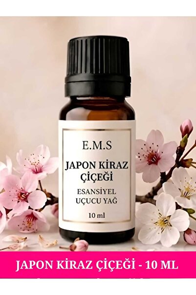 Japon Kirazı Esansiyel Uçucu Koku Yağı Buhurdanlık Yağı Difüzör Esansı Ortam ve Oda kokusu 10ml