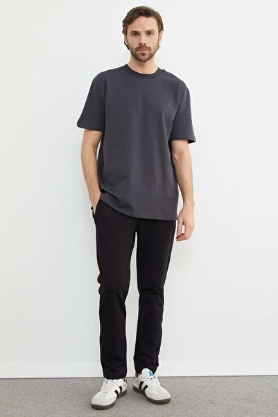 Fulla Moda Striped Sweatpants with Tie-Up Waist