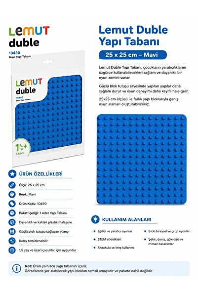 Lemut 10460 Double Blue Plate (Floor) - Double Blue Floor 10460 - 25Cmx25Cm Dimensions