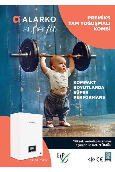 Alarko Super Fit Suf 35 Kw Premiks Tam Yoğuşmalı Kombi