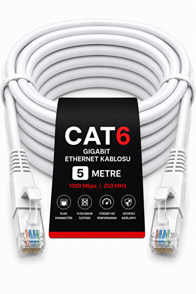 upTech Cat6 Ethernet Cable 5 Meters Rj45 Lan Internet Modem Router Computer C...