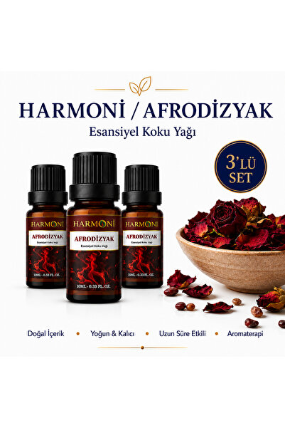 HARMONİ Esansiyel Uçucu Koku Yağı Difüzör Esansı Buhurdanlık Yağı Aromaterapi...