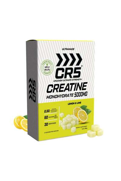 C5 CR5 Creatine Gummies 5000mg - Lemon & Lime Flavor - 5g Per Serving, 99.8% ...