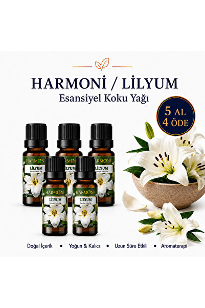 HARMONİ LİLYUM Esansiyel Uçucu Koku 10ML Difüzör Esansı Buhurdanlık Yağı ve O...