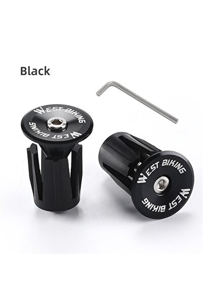 Choice black WEST BIKING Colorful Handlebar End Plugs With Tools Alunimum All...