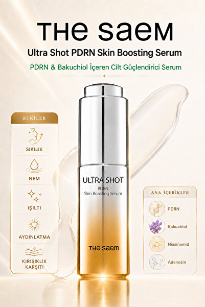 THE SAEM Ultra Shot PDRN Serum - Bakuchiol'lu Cilt Onarım & Aydınlatıcı Bakım