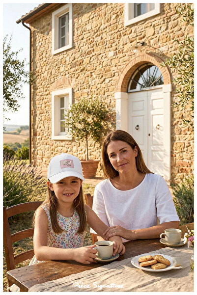 PIECE SIGNATURE 100% Cotton, Hat with Stone Accessories for Young Girls (Ages...
