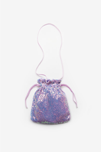 Le Mabelle Lilac Sequined Girl's Bag
