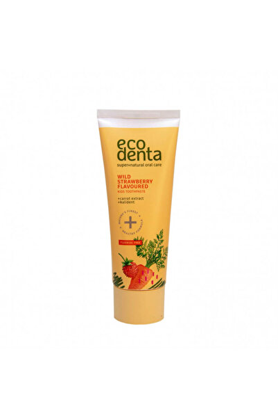 Ecodenta Pastă de dinți pentru copii cu aromă de căpșuni și morcovi, Ecodenta...