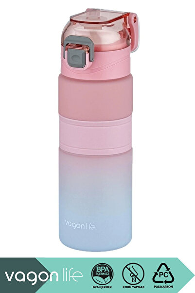 Vagonlife 600ml Yeni Koleksiyon Çift Renkli Kaydırmaz Silikon Gövdeli Polikar...