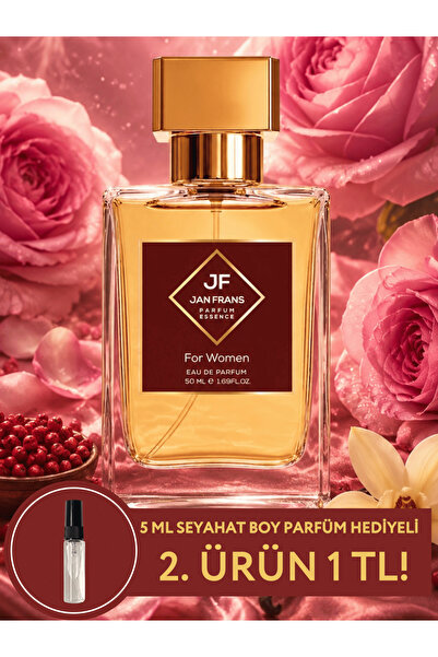 JF JAN FRANS ATOMIQ ROSES | GÜL VANİLYA AMBER NOTALI 50ML EDP UNISEX PARFÜM