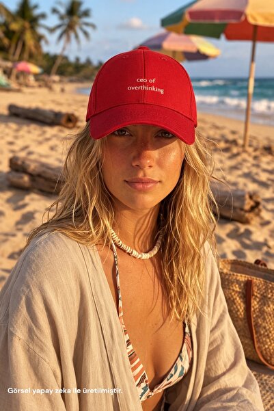 sf collection Unisex Ceo of Overthinking Printed Sports Hat – Adjustable Cott...