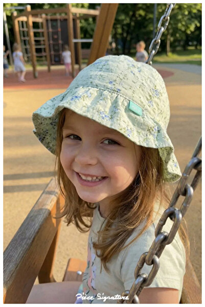 PIECE SIGNATURE 100% Cotton , Girl'S, Crispy Pattern Printed Bucket Hat (Size...