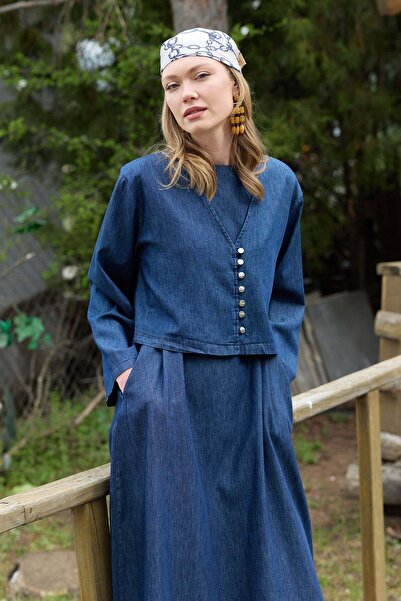 Fulla Moda Set 2 piese Fullamodest, cu curea, cu buzunare