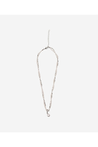Yargıcı Hematite Necklace with Glass Stone Detail