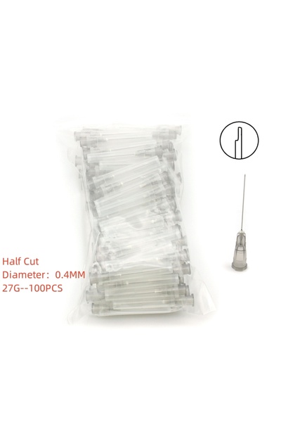 Choice1 27G 100pcs Half Cut 100Pcs Dental Endo Irrigation Needle Tip 25G/27G/...