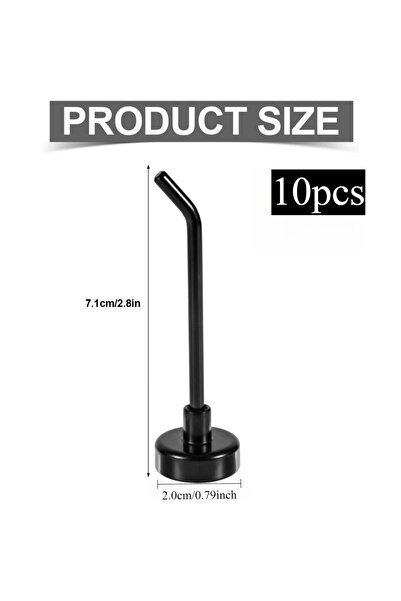Choice8 Black-2.0-10pcs 4/6pcs Large Magnetic Hooks, 2.8 Inch Long Heavy Duty...