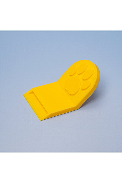 Choice yellow 3D Printed Creative Cat Paw Shaped Pet Food Can Opener, Multifu...