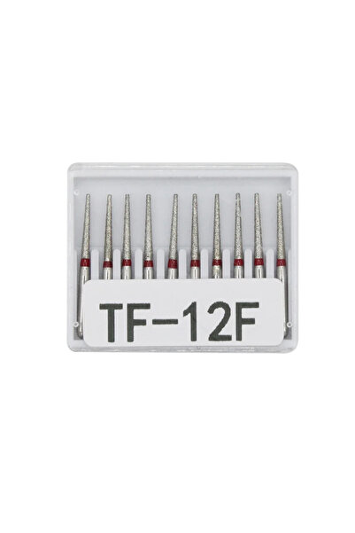 Choice13 مجموعة رؤوس حفر ماسية للأسنان TF-12F، 10 قطع/مجموعة، قطر FG، مقبض عا...