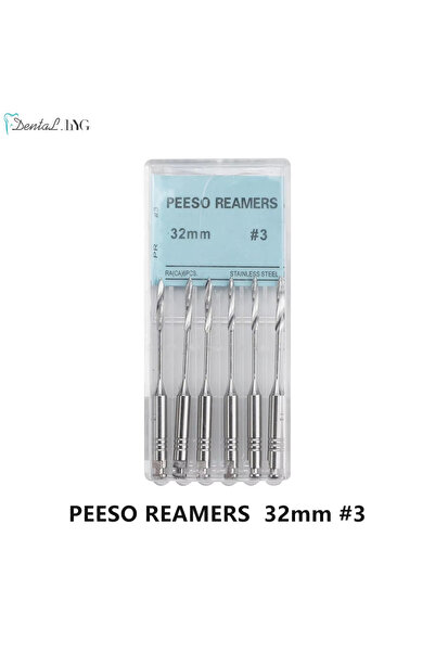 Choice5 Peeso Reamers 32mm 3 6Pcs/Box Dental Engine Use Endodontic Gates Dril...