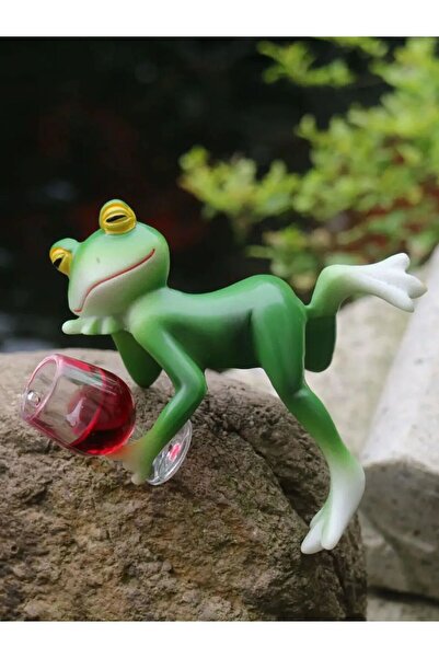 Choice PB-1-2 1 Piece of Interesting Green Frog and Wine Glass Hangings Full ...