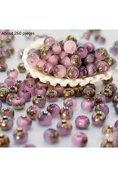Choice3 4mm 6 DIY Handmade Jewelry Materials with Round Beads, Colorful Beadi...