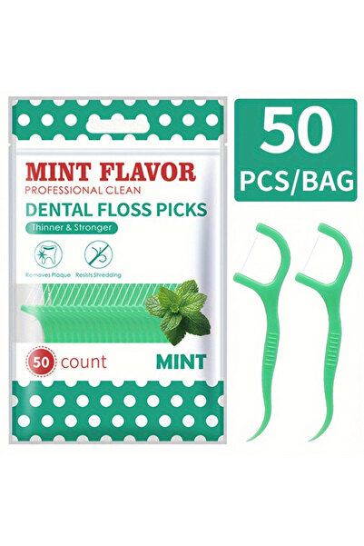 choice2 50PCS 300PCS/150PCS/50PCS - Mint Floss Stick - interdental cleaning tool