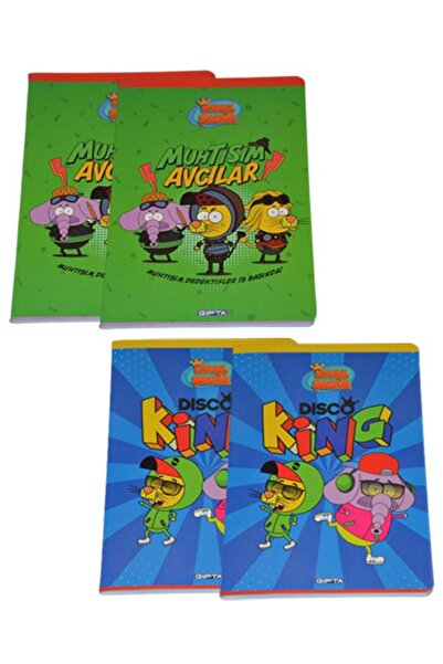 Temel Kral Şakir 4 Piece A4 Notebook Set