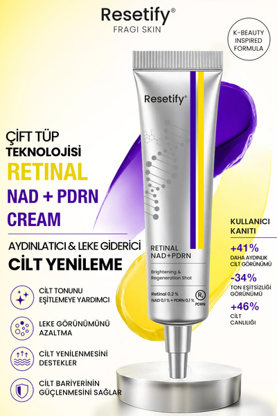 RESETIFY Retinal (%0,2) Shot NAD + PDRN Tightening Dual Cream 40 ML