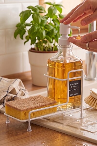 NTC METAL Glass Liquid Soap Dispenser | Luxury Thermoplastic Coating Stainles...