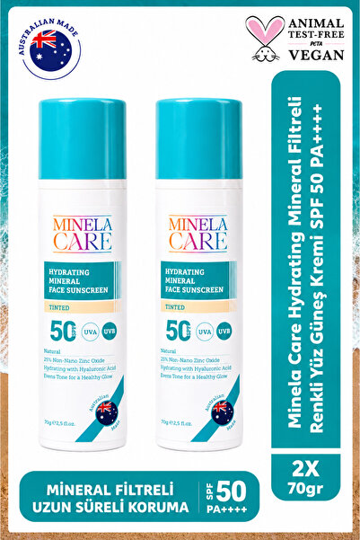 Minela Care Hydrating Organik Mineral Filtreli Renkli Yüksek Korumalı Yüz Gün...