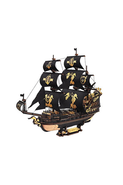 ROKR Puzzle 3D, Navă Căluț de Mare, ROKR, Lemn, 603 piese