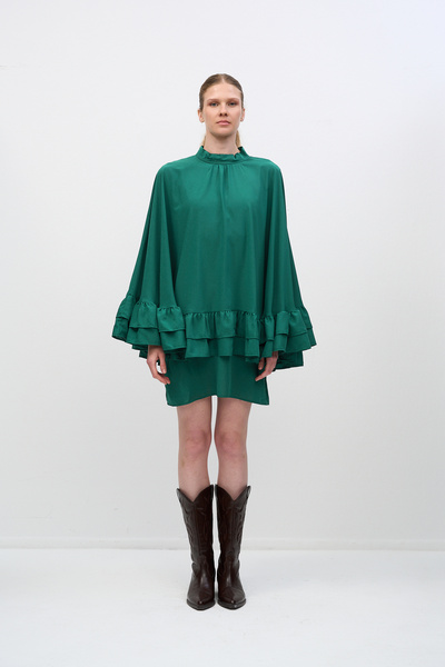 HANIQA Jessica Fabric Draped Blouse