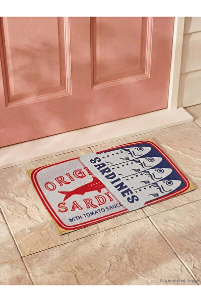 LC Waikiki Lcw Fish Printed Door Mat 45X75 cm