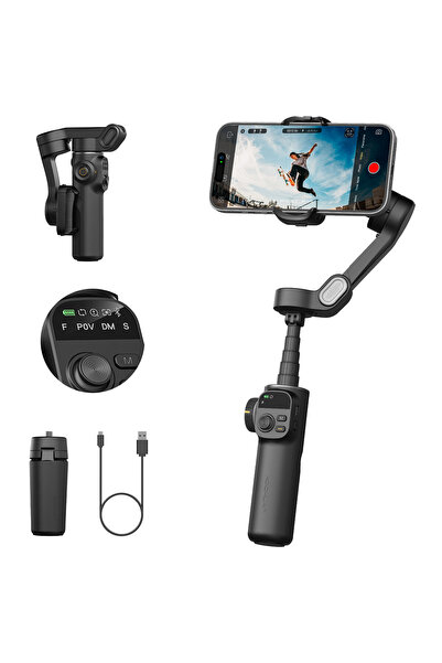 Choice مثبت محمول ثلاثي المحاور X2 Black AOCHUAN Smart X2 Black مع عصا تمديد ...