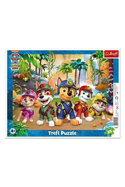 BAMI NETWORK Puzzle Paw Patrol Jungla 25 Piese 37x29cm Cadou Copii, Trefl