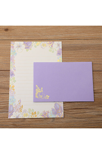 Choice1 PURPLE 6 Letterheads and 3 Envelopes, Chinese Style Letterhead with C...