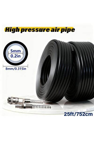 Choice1 25ft Air Compressor 8x5mm Pneumatic Hose, Lengths of 15/255/35/45 Fee...