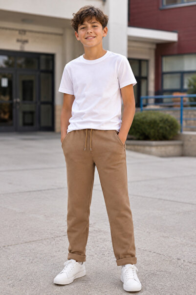 Beniizle Unisex Kemer Köprülü Duble Paça Çocuk Eşofman Altı