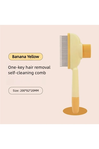 Choice1 Yellow Sparse Teeth Dual-Purpose Pet Comb for Cats, Floating Hair Rem...