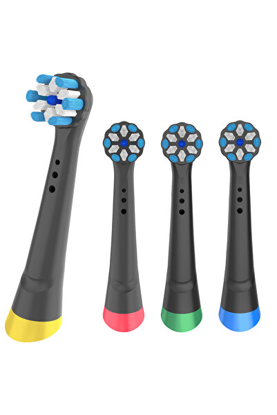 Choice3 4pcs Black 4/8pcs Replacement Brush Heads Compatible with Oral-B IO 3...